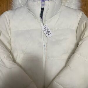 Women's White Puffer Jacket